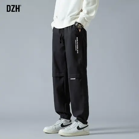 男士灯芯绒休闲裤男束脚潮牌宽松裤子男款美式高街2024年春季长裤商品大图