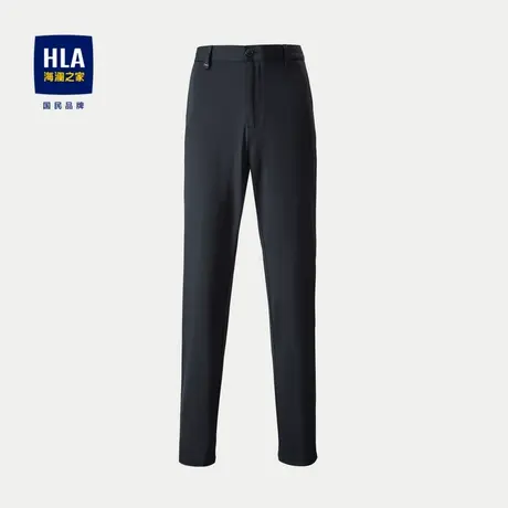 HLA/海澜之家宽松休闲裤2024春夏新款微弹高腰含桑蚕丝裤子男商品大图