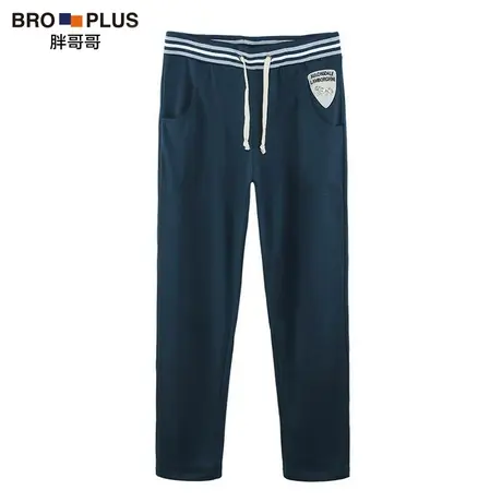 胖哥哥春夏季大码男运动裤加肥加大裤子宽松休闲松紧裤大码卫裤男商品大图