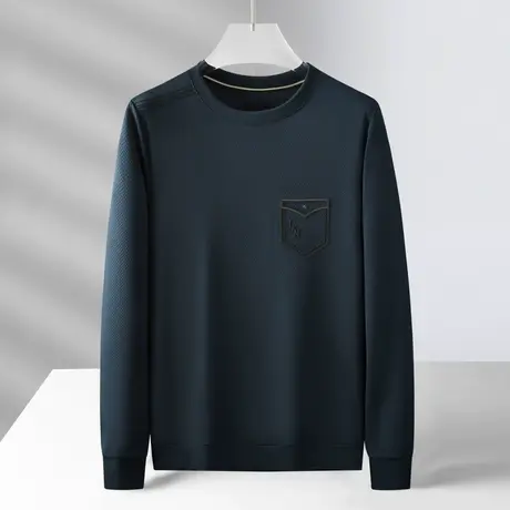 2022秋季新款长袖卫衣男士时尚宽松款休闲青年打底衫男装潮流T恤商品大图