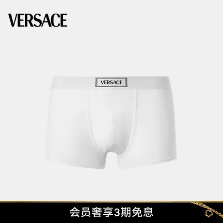 【24期免息】VERSACE/范思哲 男士90s Versace 徽标罗纹平角裤图片