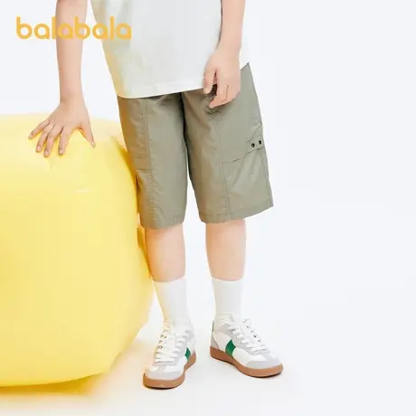 巴拉巴拉男童裤子夏装2024新款儿童七分裤童装工装裤中大童休闲潮商品大图