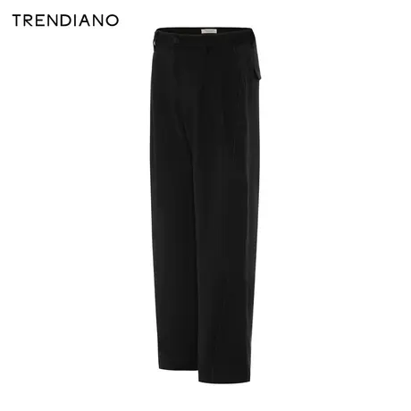 TRENDIANO数字艺术联名系列明线设计宽松休闲裤男2023新款冬季商品大图