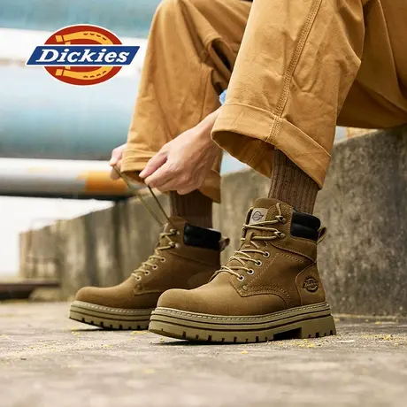 Dickies厚底马丁靴男2024年冬季新款短靴男英伦户外工装靴登山鞋商品大图