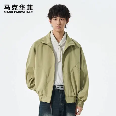 马克华菲美式高街潮牌工装夹克男士2025新款秋季宽松痞帅休闲外套图片