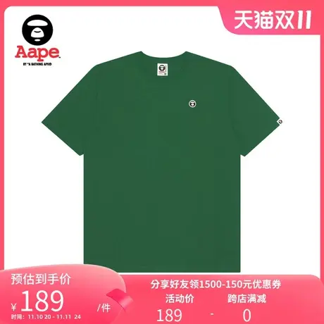 Aape男装春夏猿颜徽章多色潮流简约休闲短袖T恤0511XXE商品大图