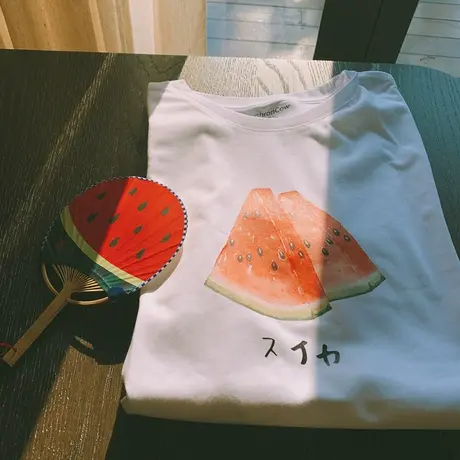 短袖t恤女夏季宽松百搭韩版ins潮2024新款大码学生闺蜜打底衫上衣商品大图