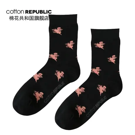 Cotton Republic/棉花共和国男士中筒袜商务休闲棉袜学院风学生袜商品大图