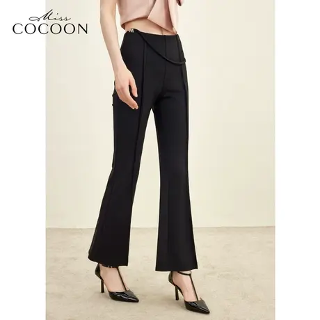 missCOCOON老钱风2023秋季新款百搭垂感直筒休闲裤商品大图