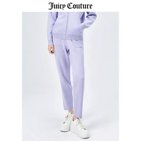 Juicy Couture橘滋休闲裤女美式春季新款针织小脚口毛织裤直筒裤商品大图