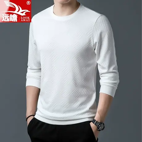 潮流春季卫衣男2023新款休闲打底衫套头圆领上衣春秋男士长袖t恤商品大图