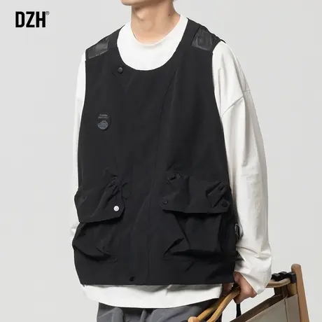 男士工装机能风马甲男款秋季背心外穿痞帅无袖上衣男装2023新款潮商品大图