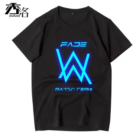 秀洛艾伦沃克T恤男短袖电音体恤alan walker周边正版衣服潮流半袖商品大图
