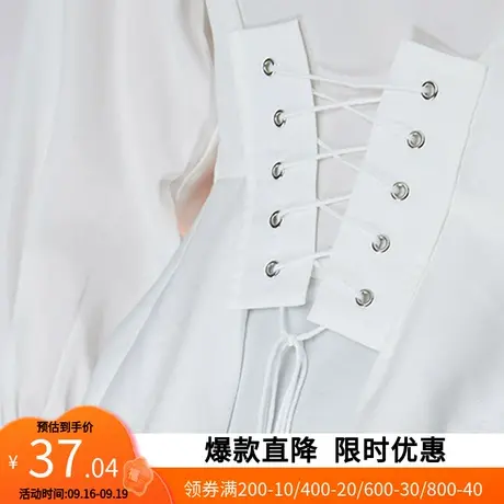 艾格夏季新款时尚休闲百搭宽松设计感小众长袖衬衫Z192商品大图