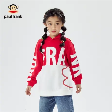 大嘴猴童装儿童春秋连帽卫衣女童2023新款中大童字母洋气上衣帽衫商品大图