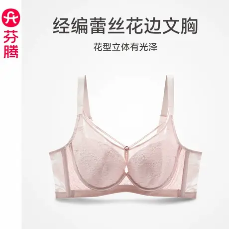 芬腾内衣女聚拢上托防下垂蕾丝文胸性感薄款透气舒适记忆钢圈胸罩图片