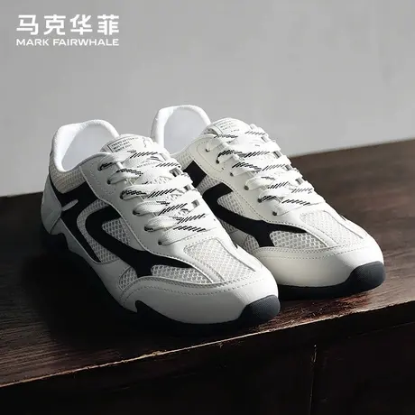 马克华菲正品男鞋2025新款休闲运动网面透气工作软底跑步阿甘潮鞋商品大图