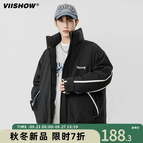 VIISHOW棉衣外套男秋冬季2023年加厚保暖潮牌立领棉袄男款棉服商品大图