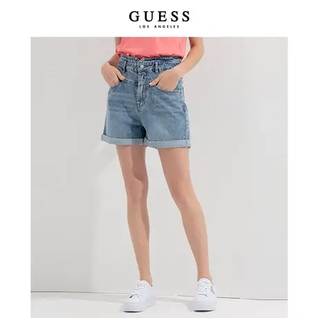 GUESS 女士个性时尚牛仔短裤-Q2GD578105Z商品大图