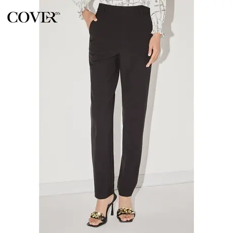 COVER冬季保温纱蓬松空气层体感休闲裤商品大图