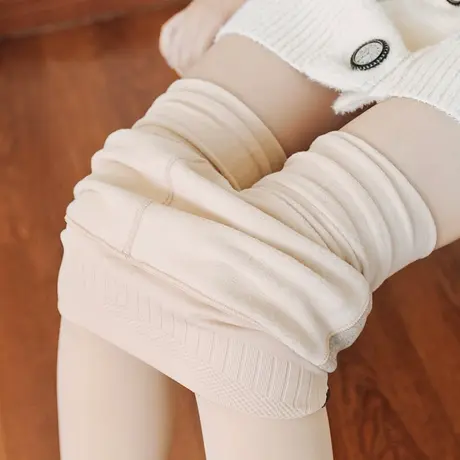 高腰肉色打底裤女外穿春秋款提臀美体裤秋冬加绒加厚光腿保暖神器图片