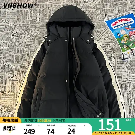 VIISHOW日系宽松面包服ins潮棉服男生冬季2023年新款棉衣棉袄外套商品大图