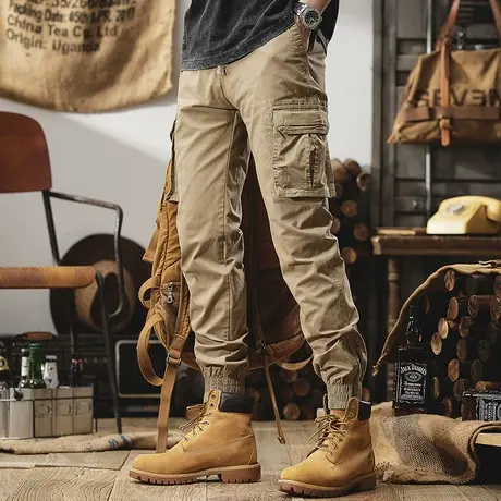 Modi Nick/摩帝尼克男士宽松户外工装裤多口袋休闲裤时尚舒适长裤商品大图