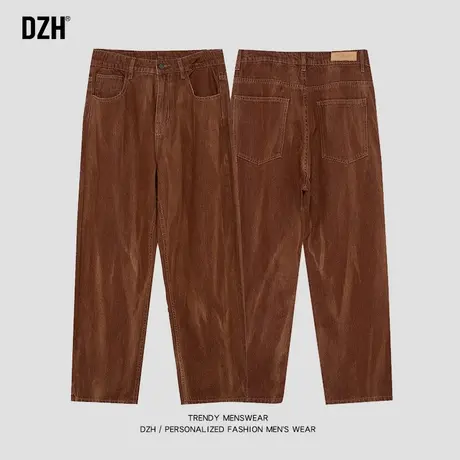男士美式复古牛仔裤男直筒宽松春夏款潮牌高街裤子2023新款休闲裤商品大图