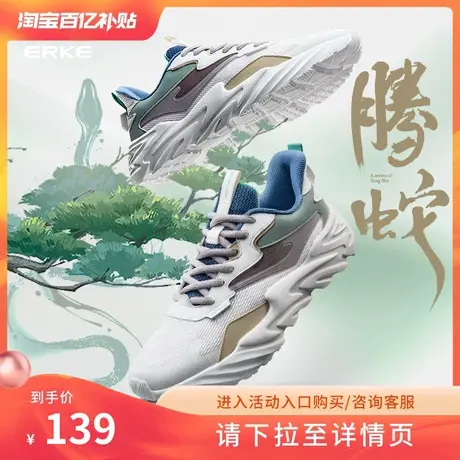 腾蛇鸿星尔克男鞋春季新款网面运动鞋潮流学生软底减震休闲老爹鞋商品大图