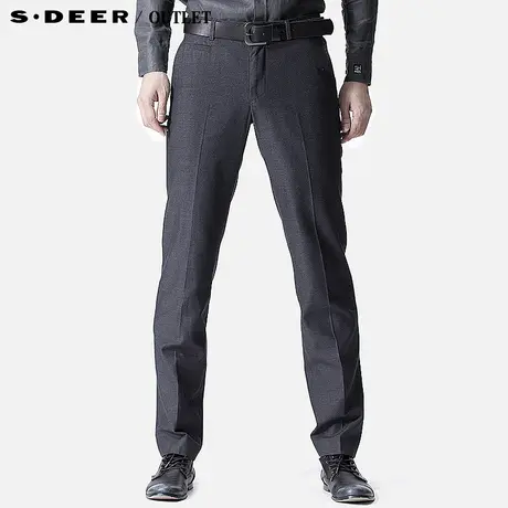 sdeer圣迪奥专柜正品男英伦风修身商务西装裤2370866商品大图