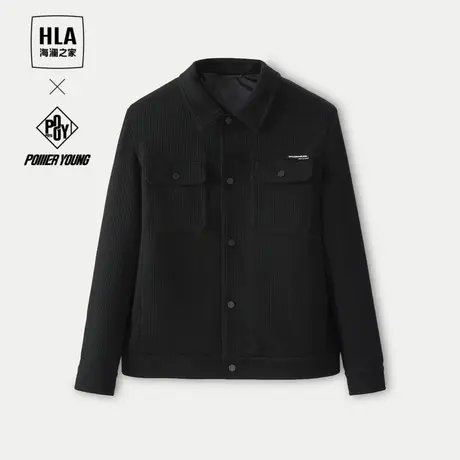 HLA/海澜之家POWER YOUNG系列夹克24春夏新翻领挺括有型外套男图片