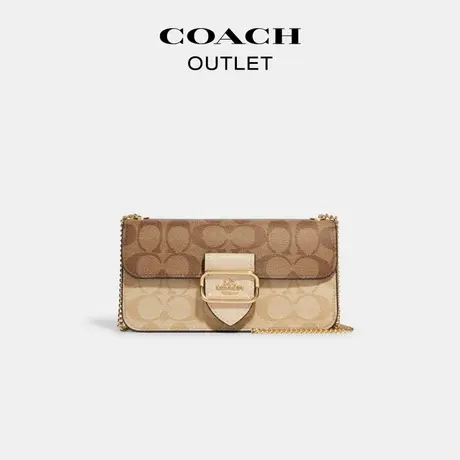 COACH/蔻驰奥莱女士经典标志MORGAN斜挎包腋下单肩包图片