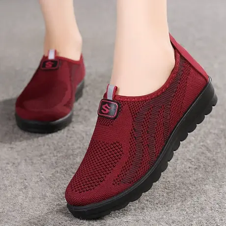 步锦轩中老年人北京布鞋女老北京布鞋妈妈新款春秋深口运动鞋单鞋商品大图