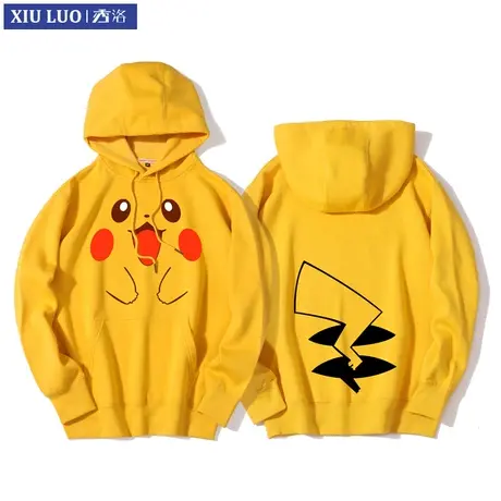 秀洛皮卡丘联名七龙珠神奇宝贝卫衣男女动漫衣服数码上衣情侣上衣商品大图