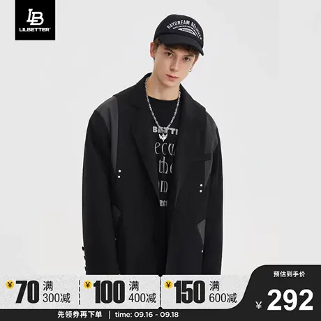 Lilbetter西装外套男高级感美式上衣垂感复古雅痞套装休闲男装潮商品大图
