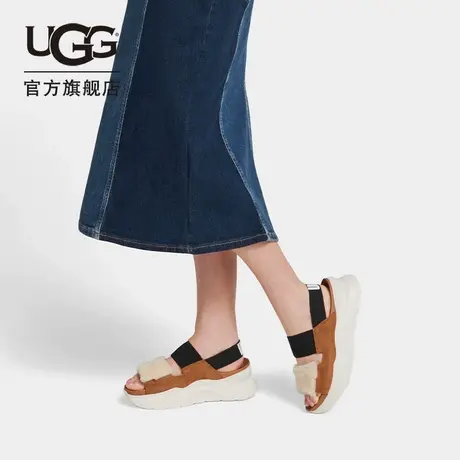 UGG2023夏季女士厚底露趾舒适高弹力束带时尚凉鞋 1119771商品大图