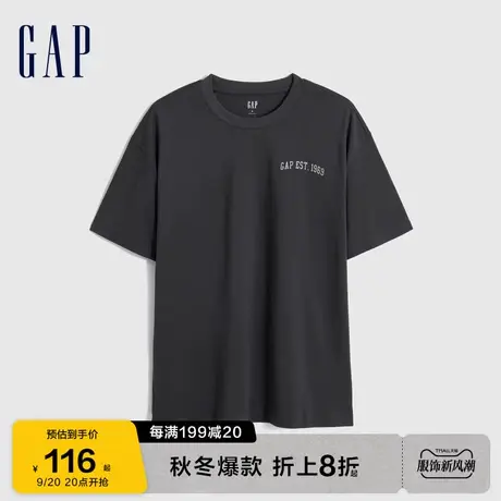 Gap男装夏季2023新款LOGO运动时尚短袖T恤841870潮流休闲上衣图片