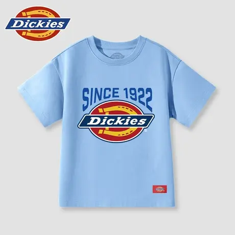 Dickies童装男童短袖t恤夏季儿童美式休闲纯棉体恤男孩运动半袖A商品大图