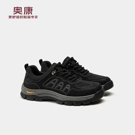 奥康 男鞋2025秋季新款透气耐磨防滑舒适系带休闲鞋图片