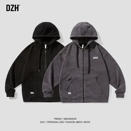 情侣装卫衣春秋款休闲连帽外套男潮流百搭2023年新款运动开衫上衣商品大图