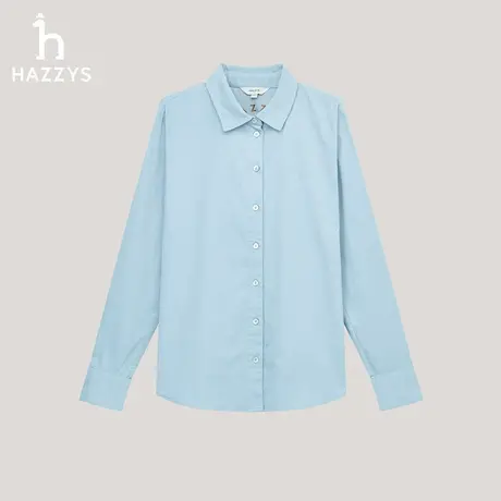 【商场同款】Hazzys哈吉斯灯芯绒长袖衬衫女2025秋季新品时尚衬衣图片