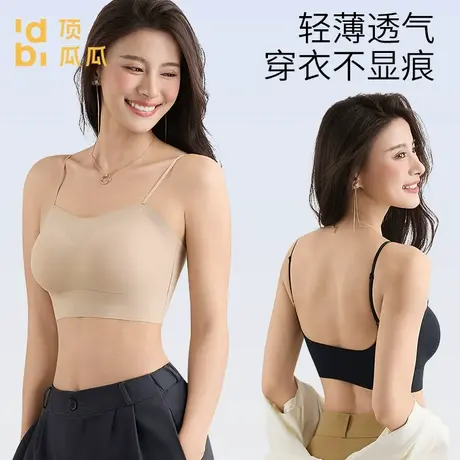 顶瓜瓜2025秋季新品隐形无痕小胸聚拢显大文胸罩粉底液美背内衣女商品大图
