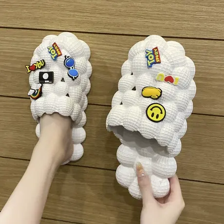 包头半拖鞋女外穿2024新款夏季厚底踩屎感洞洞鞋防滑高级感沙滩鞋图片