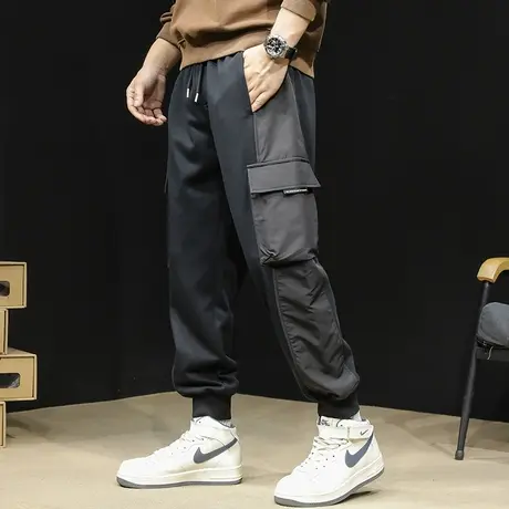 秋季休闲裤男束脚裤宽松图片