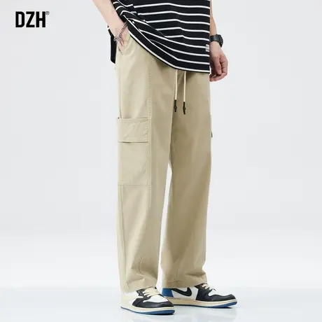 男士伐木工装裤男直筒宽松卡其色裤子男款休闲百搭长裤秋季直筒裤商品大图