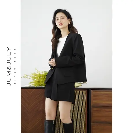 高级感休闲西装外套女小西服上衣嘉茱莉新款气质英伦风短款小西装图片