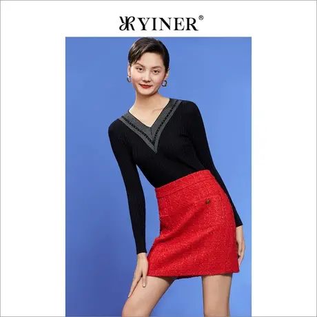 YINER音儿专柜女装2022秋季新款毛针织衫8232306180商品大图