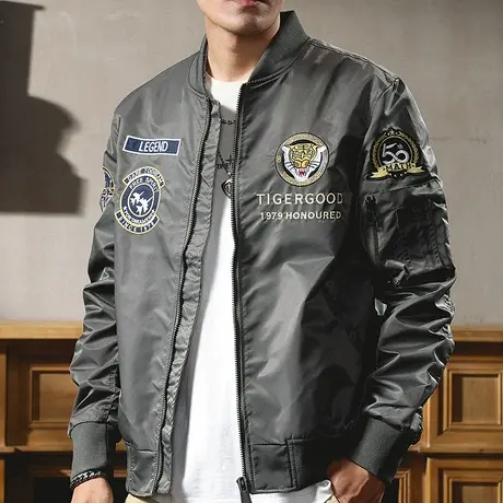 男装夹克2022秋冬季加厚保暖潮流时尚简约舒适夹克宽松舒适外套男图片