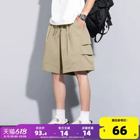 唐狮25夏季新款休闲短裤装薄款显瘦五分中裤pc商品大图