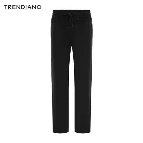 TRENDIANO官方字母贴袋简约休闲百搭直筒裤男潮2023新款冬季商品大图